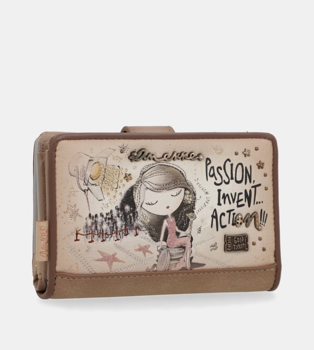 Portfele Anekke Hollywood Medium Rfid Wallet Damskie | 879EDSJKP