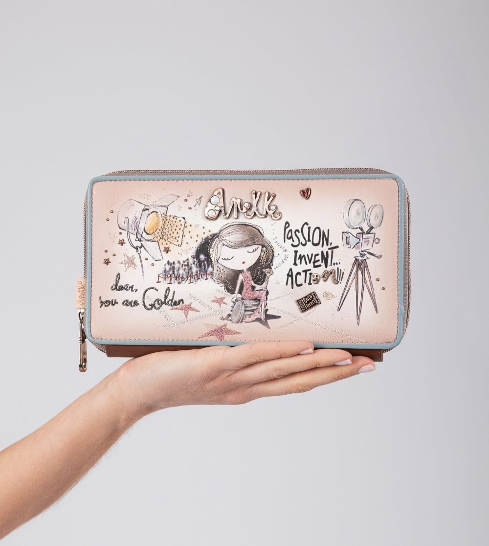 Portfele Anekke Hollywood Rfid Passport Wallet Damskie | 318JPZMHN