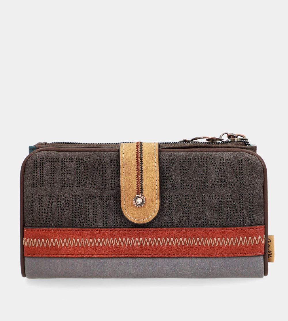 Portfele Anekke Large Flexible Material Wallet Voice Damskie | 296VHPANR