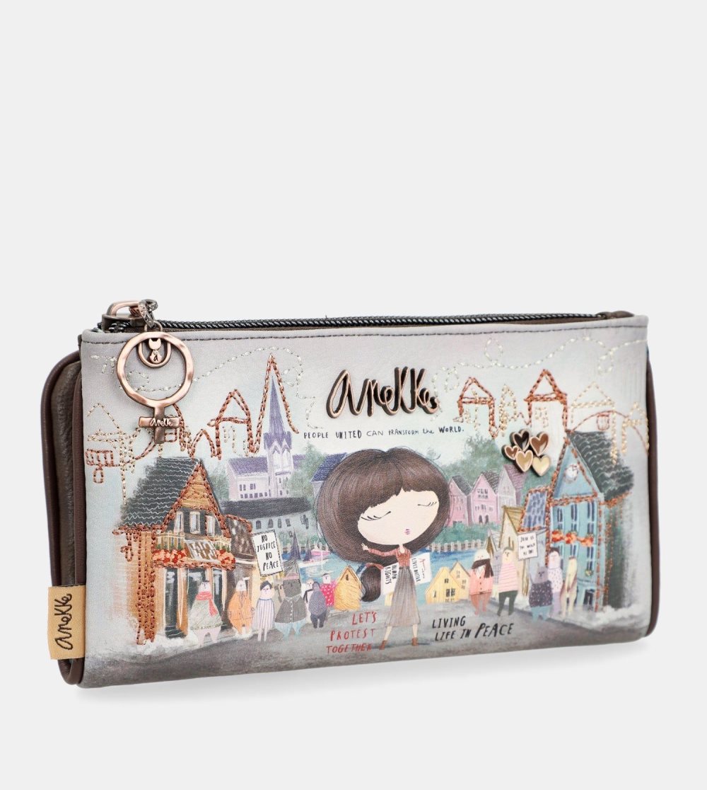Portfele Anekke Large Flexible Material Wallet Voice Damskie | 296VHPANR