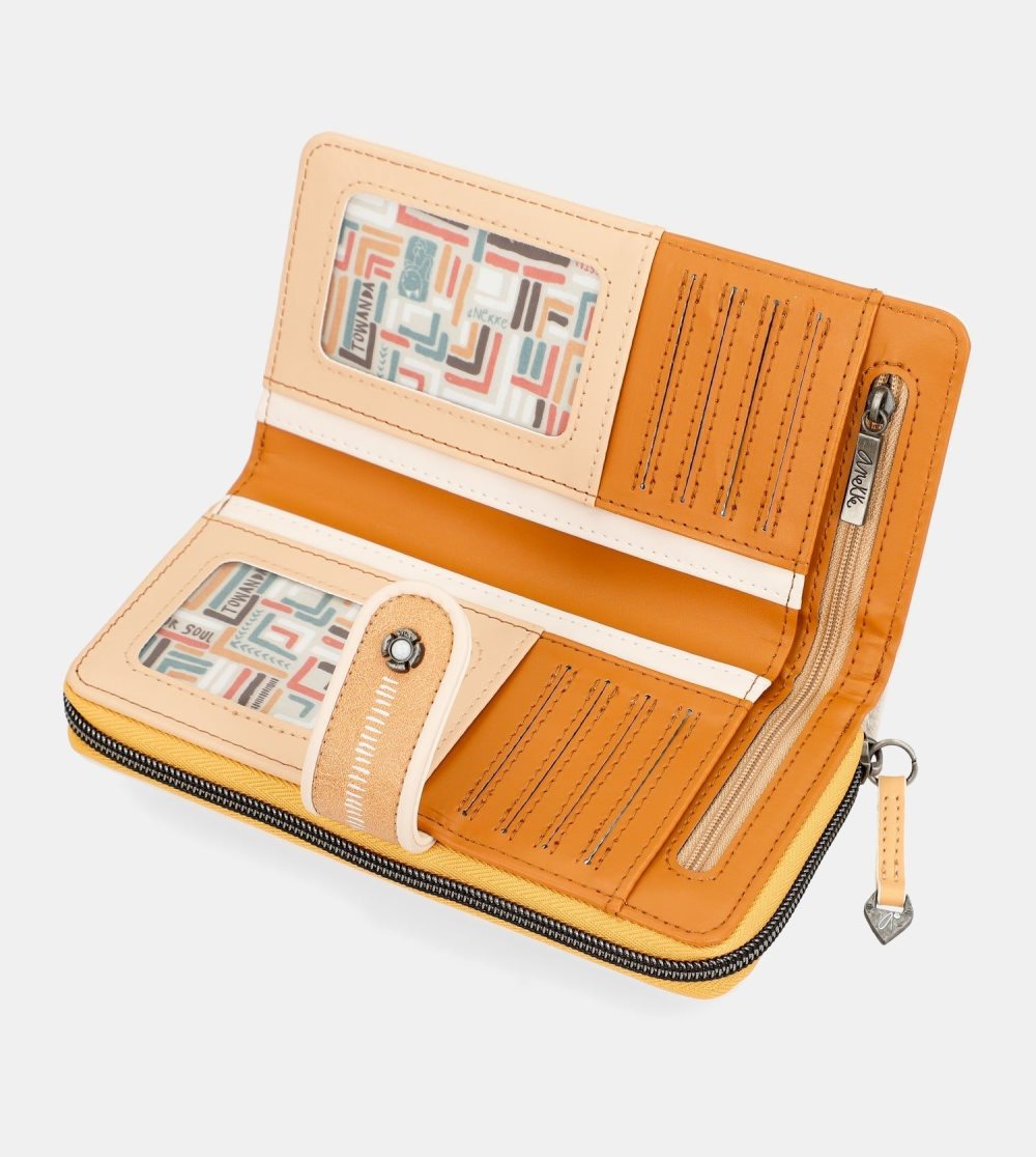 Portfele Anekke Magic Souls Rfid Brown Wallet Damskie | 368JNWYKH