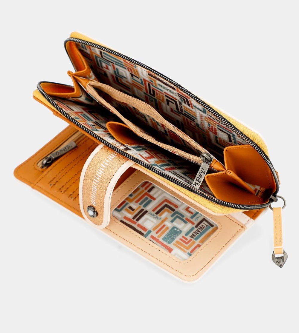 Portfele Anekke Magic Souls Rfid Brown Wallet Damskie | 368JNWYKH