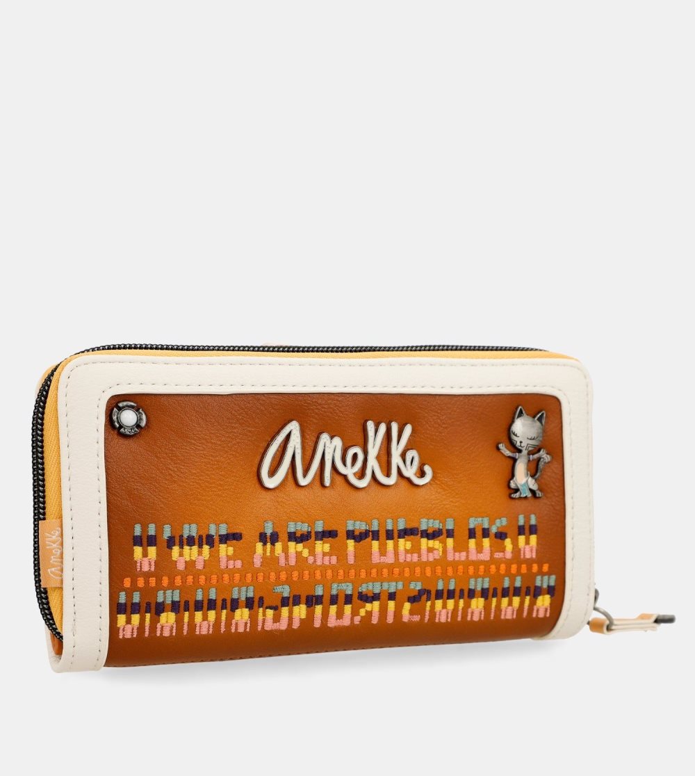 Portfele Anekke Magic Souls Rfid Brown Wallet Damskie | 368JNWYKH
