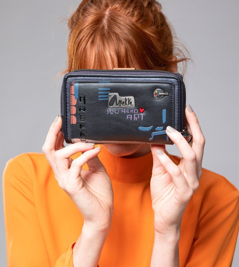 Portfele Anekke Medium Rfid Wallet Nagare Damskie | 563WEOQXS