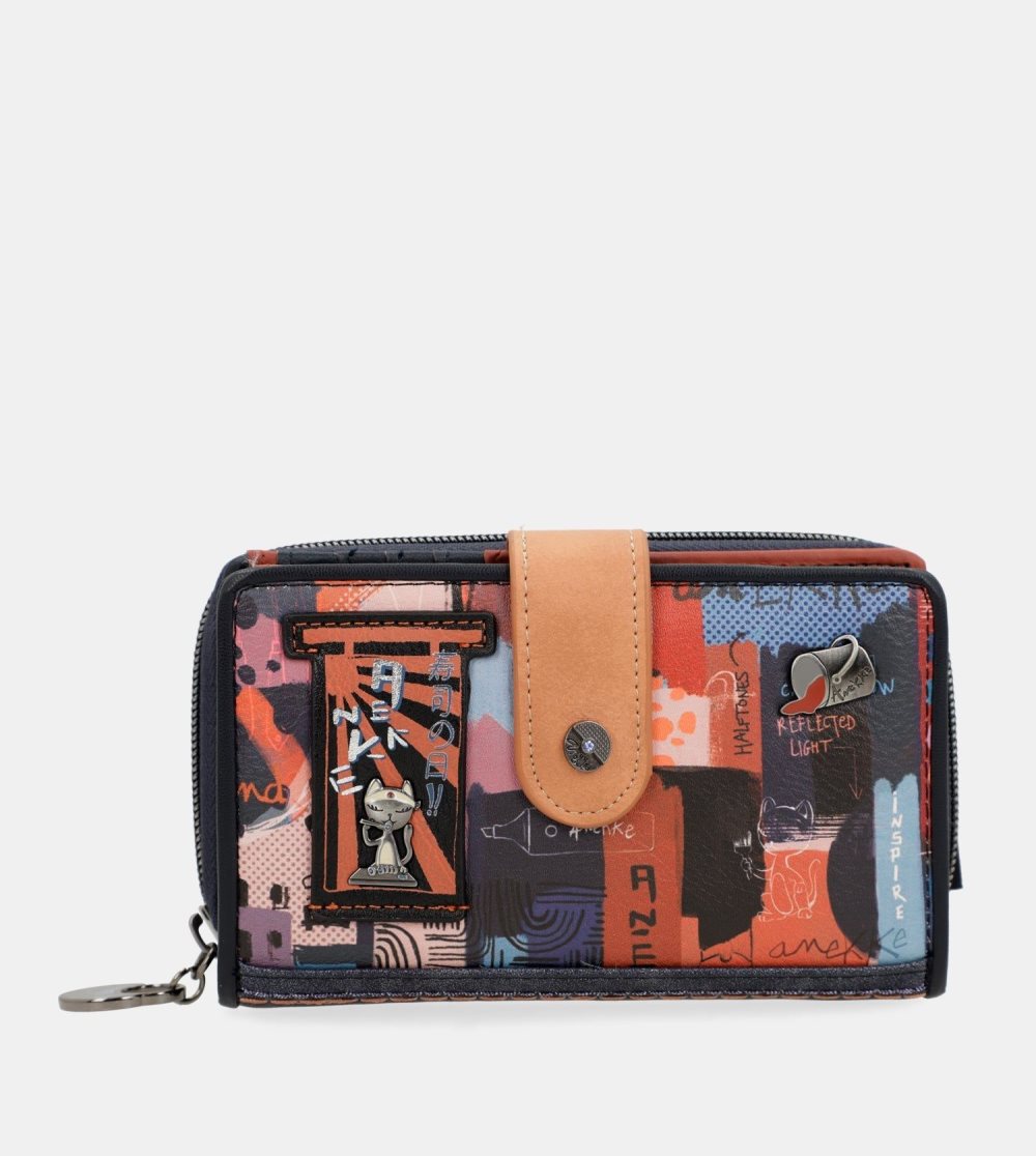 Portfele Anekke Medium Rfid Wallet Nagare Damskie | 563WEOQXS