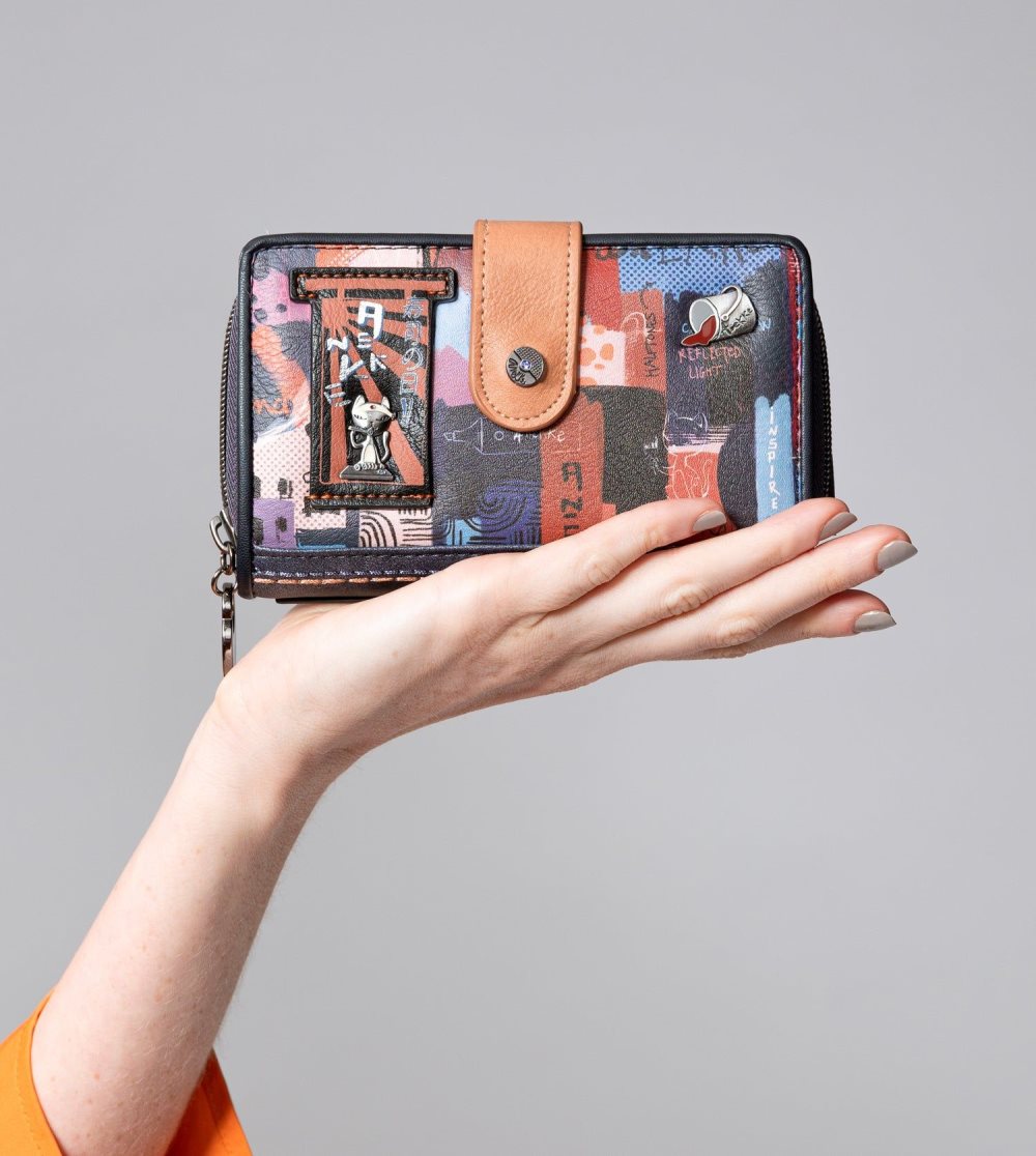 Portfele Anekke Medium Rfid Wallet Nagare Damskie | 563WEOQXS