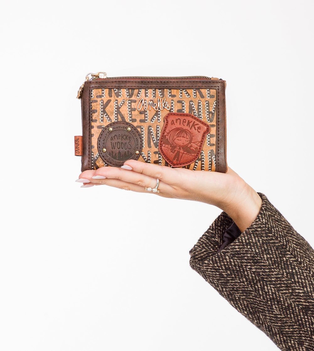 Portfele Anekke Medium Wallet Urban Logo Damskie | 387WBNSYU