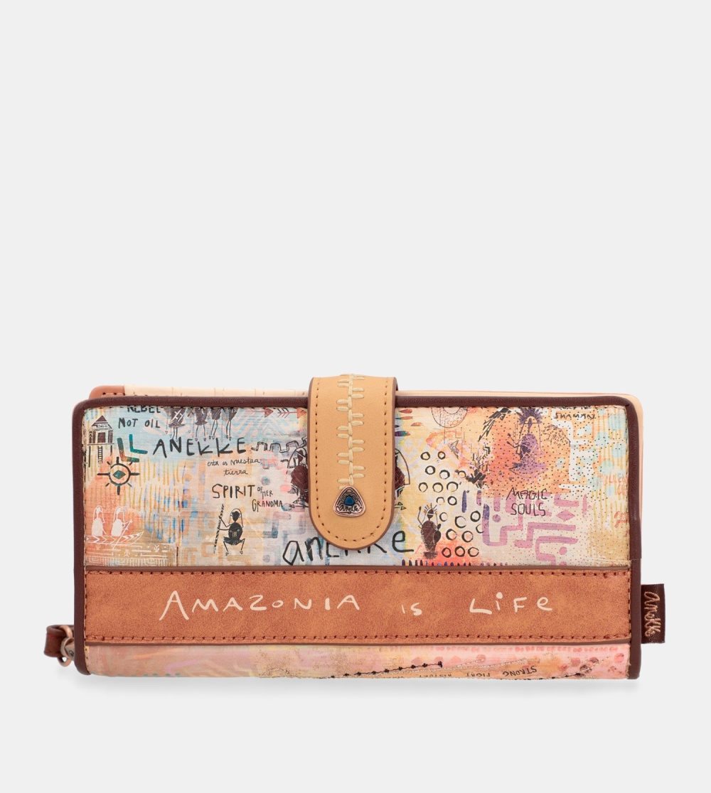 Portfele Anekke Menire Large Rfid Wallet Damskie | 465ODRQKT