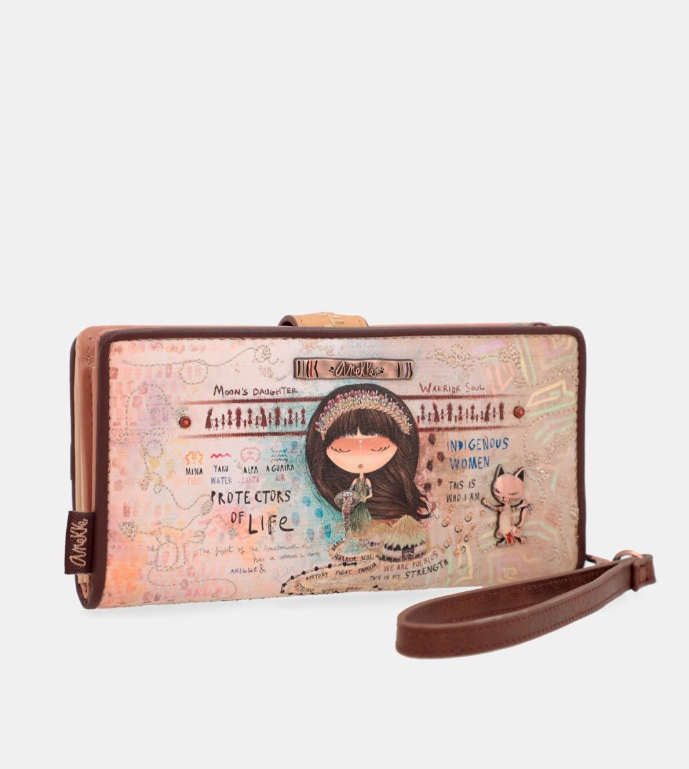 Portfele Anekke Menire Large Rfid Wallet Damskie | 465ODRQKT