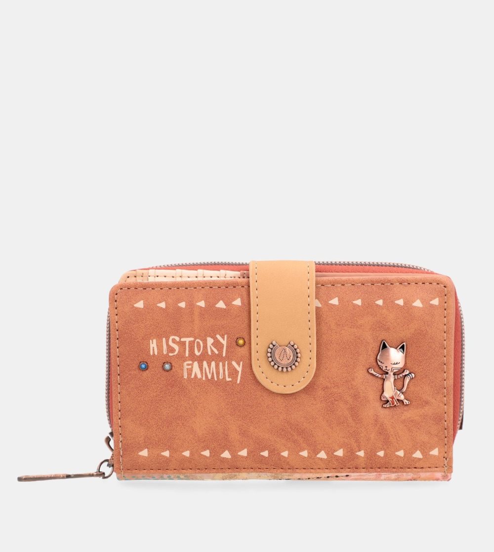 Portfele Anekke Menire Medium Rfid Embossed Wallet Damskie | 398AJTZND