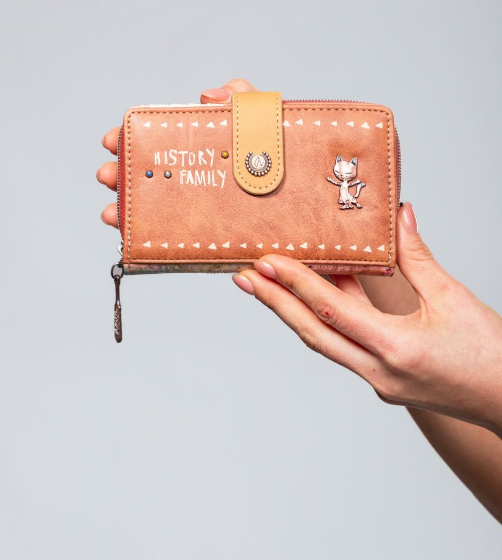Portfele Anekke Menire Medium Rfid Embossed Wallet Damskie | 398AJTZND