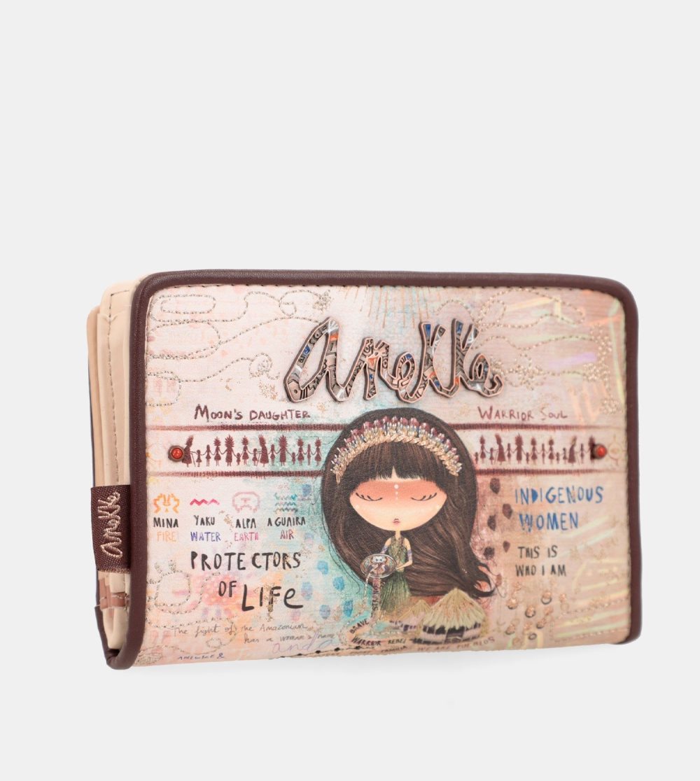 Portfele Anekke Menire Medium Rfid Wallet Damskie | 380OMHZAI