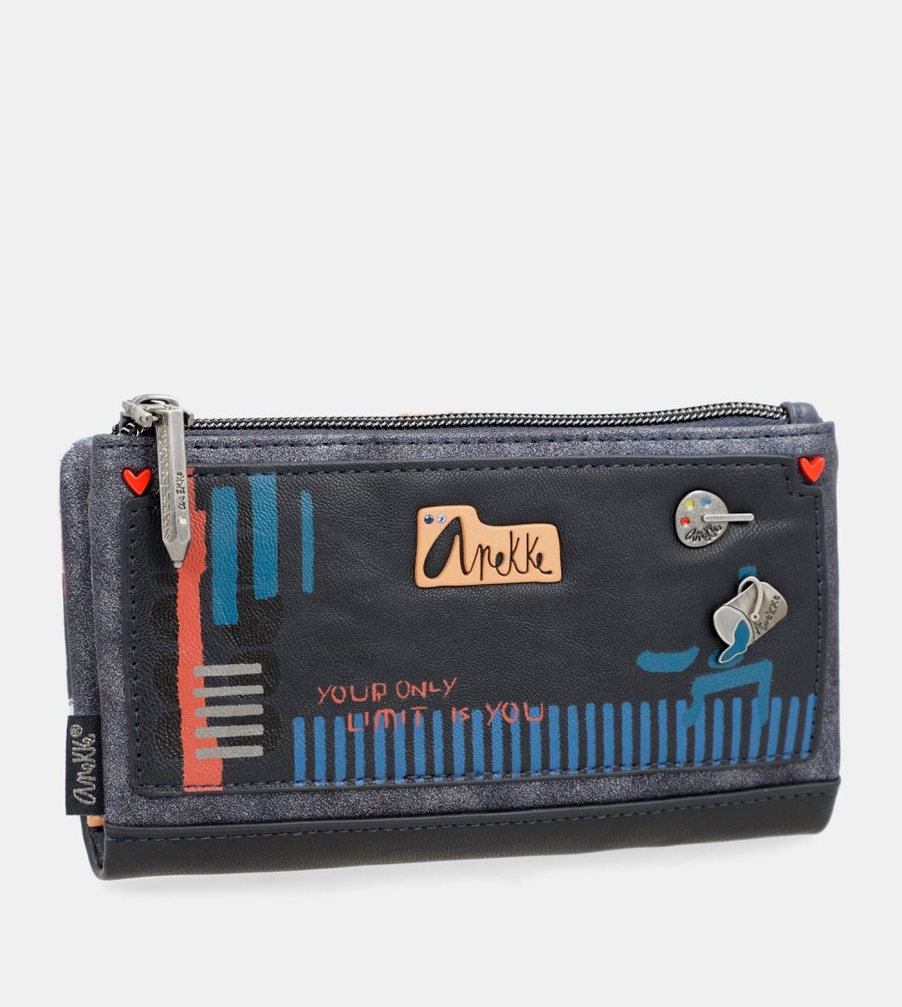 Portfele Anekke Nagare Large Flexible Rfid Wallet Damskie | 482UBYNWK