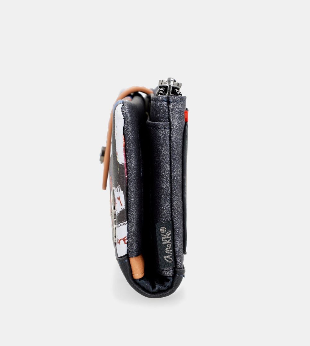 Portfele Anekke Nagare Large Flexible Rfid Wallet Damskie | 482UBYNWK