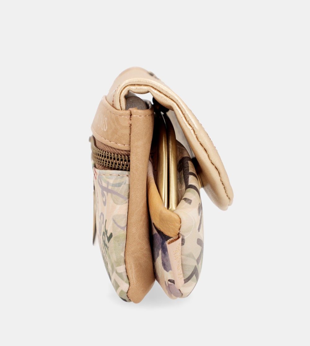Portfele Anekke Nature Pachamama Gold Flap Wallet Damskie | 089RHUKQM