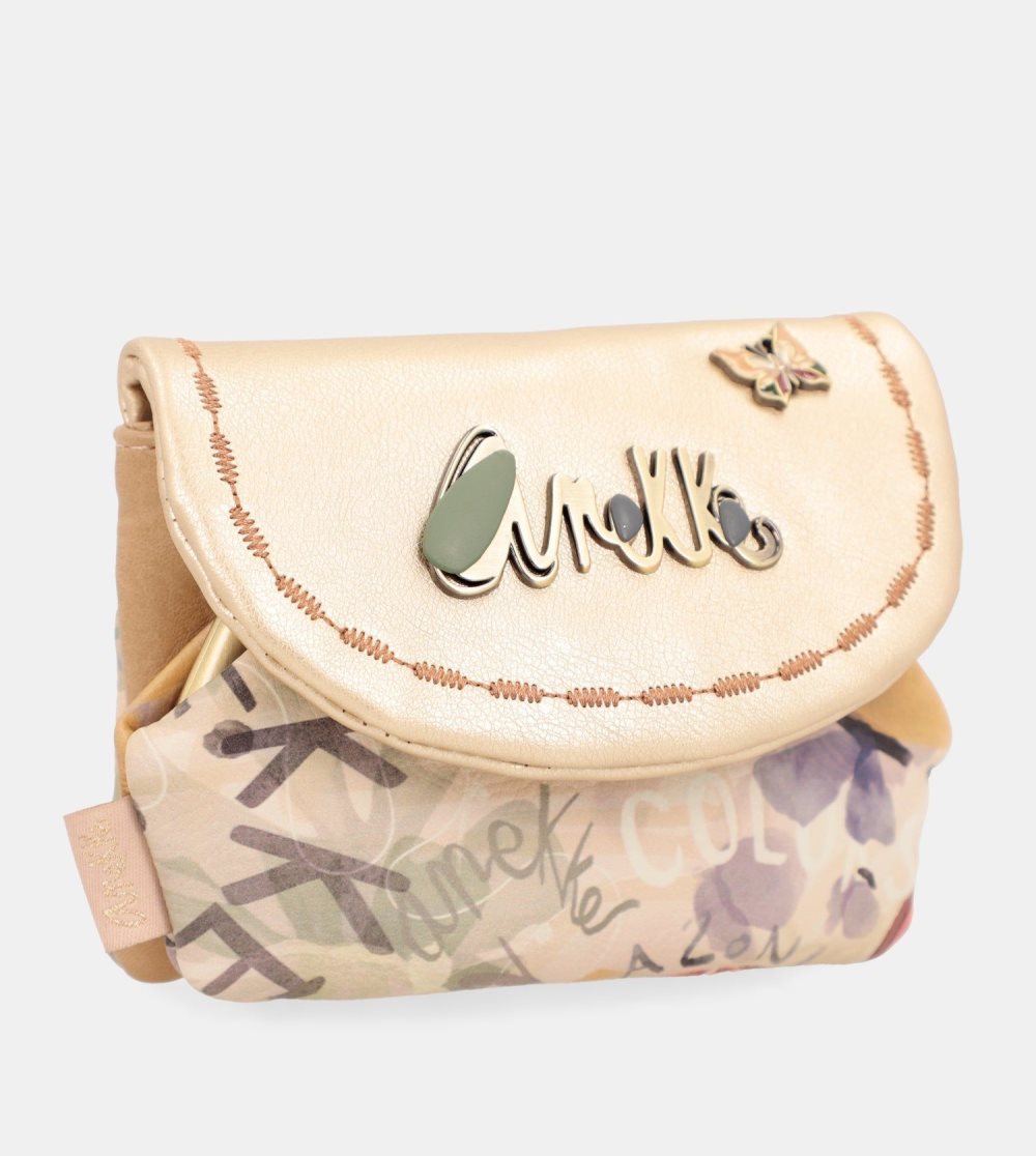 Portfele Anekke Nature Pachamama Gold Flap Wallet Damskie | 089RHUKQM