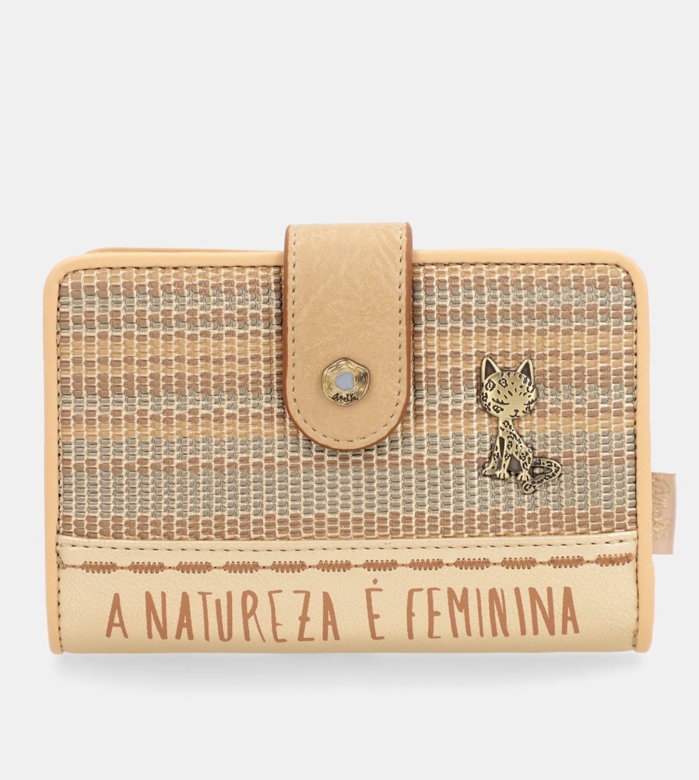Portfele Anekke Nature Pachamama Gold Medium Rfid Wallet Damskie | 817LXPEDO