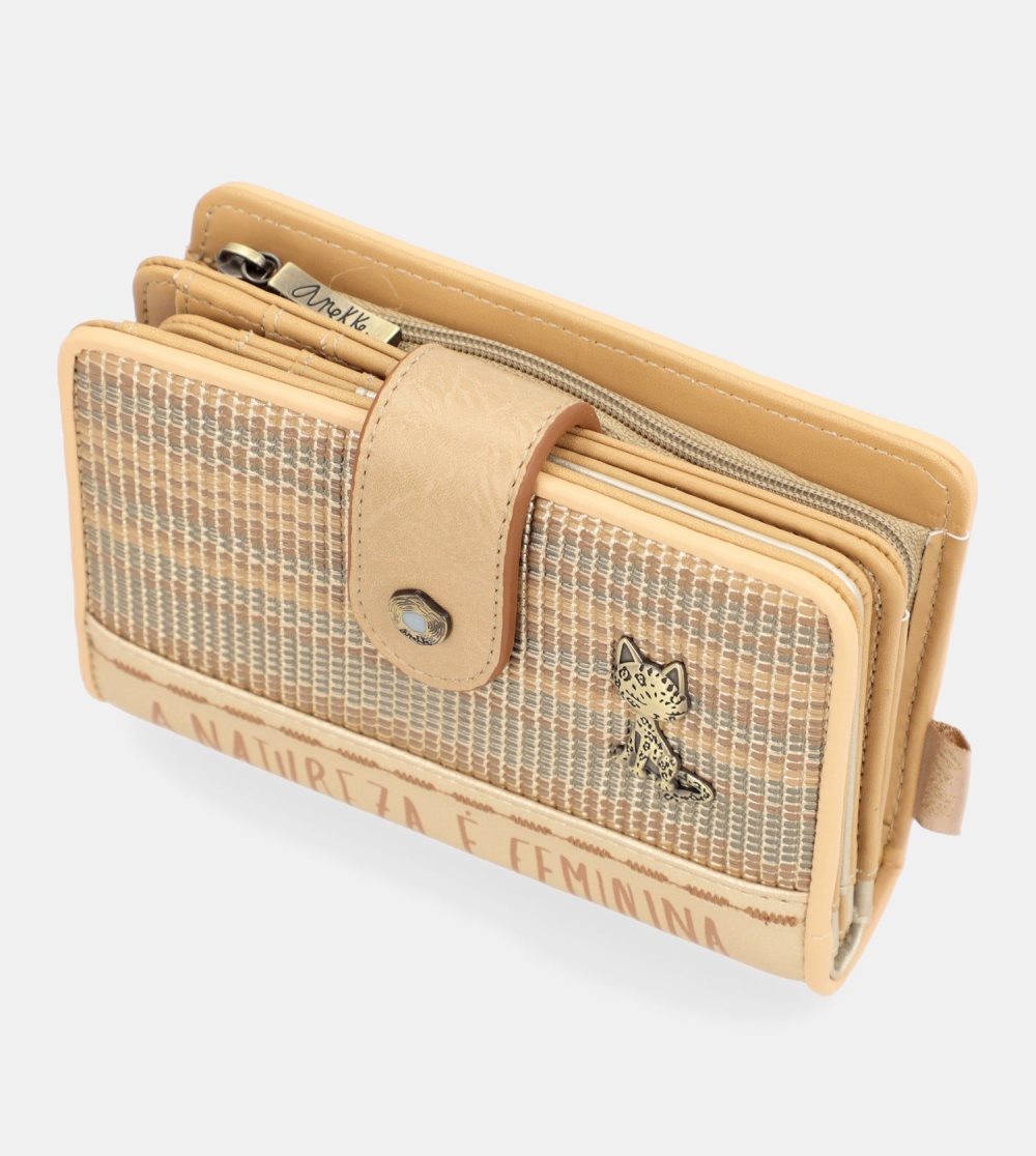Portfele Anekke Nature Pachamama Gold Medium Rfid Wallet Damskie | 817LXPEDO
