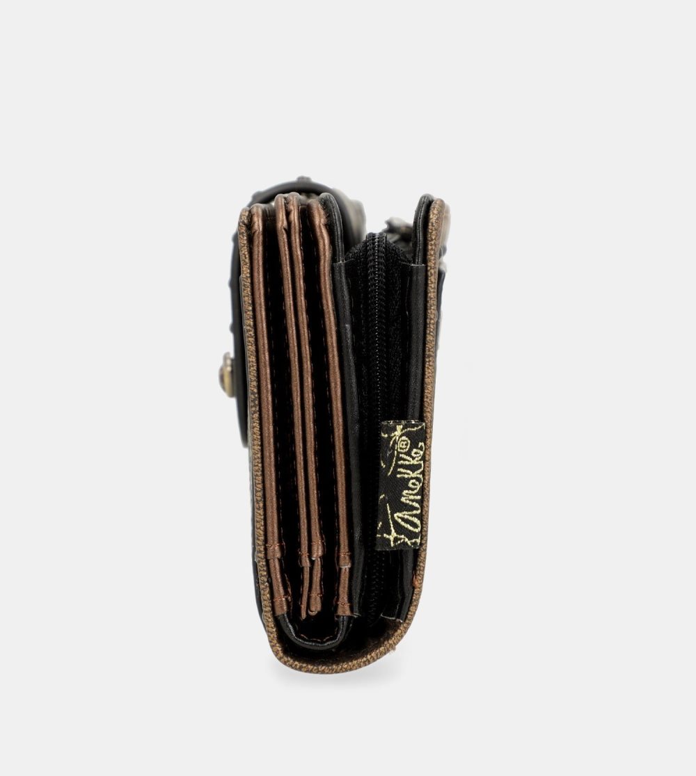 Portfele Anekke Nature Shodo Black Flexible Rfid Wallet Damskie | 403WKRZAF