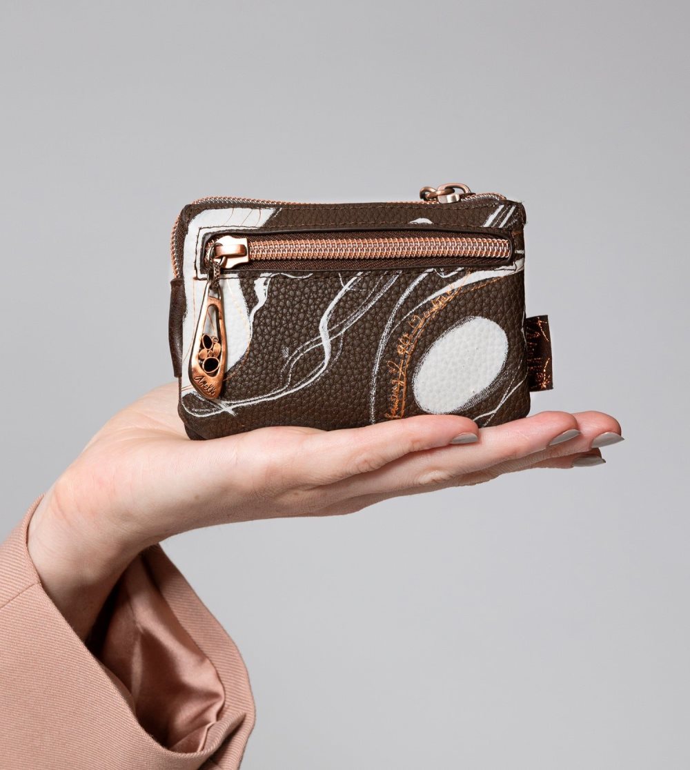 Portfele Anekke Nature Shodo Brown 3 Compartment Purse Damskie | 527ZYOHCT
