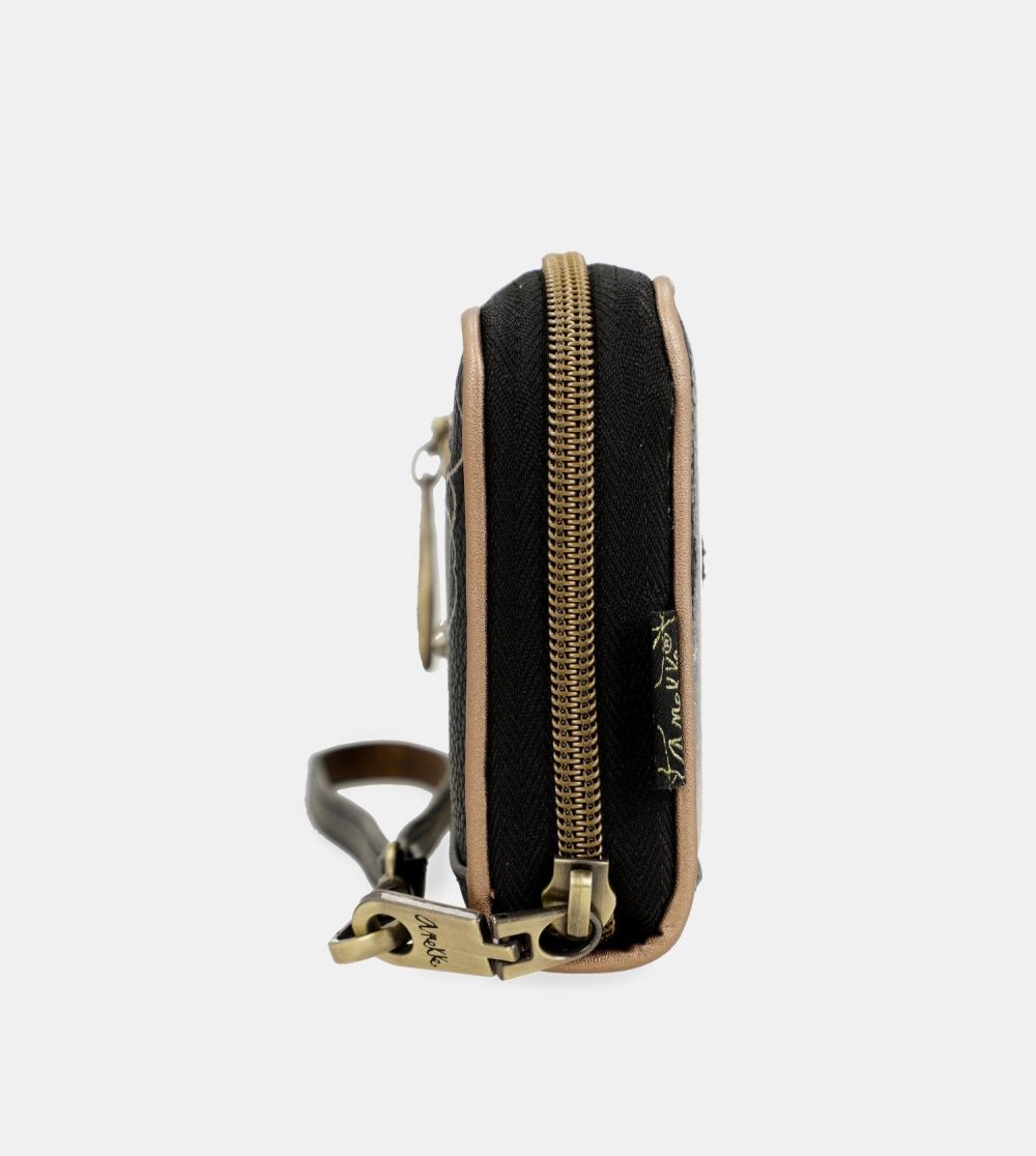 Portfele Anekke Nature Shodo Large Black Rfid Wallet Damskie | 629CLEGRX