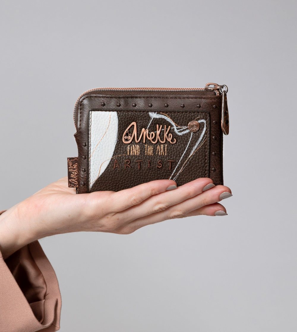 Portfele Anekke Nature Shodo Small Brown Rfid Wallet Damskie | 763BTFPYE