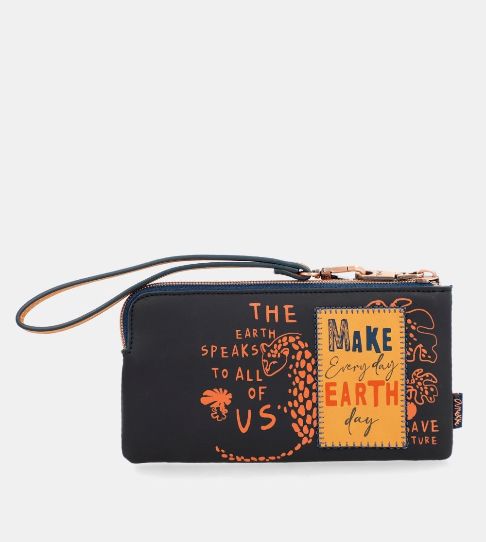 Portfele Anekke Navy Blue Rfid Wallet Nature Pachamama Damskie | 238CYEQDL