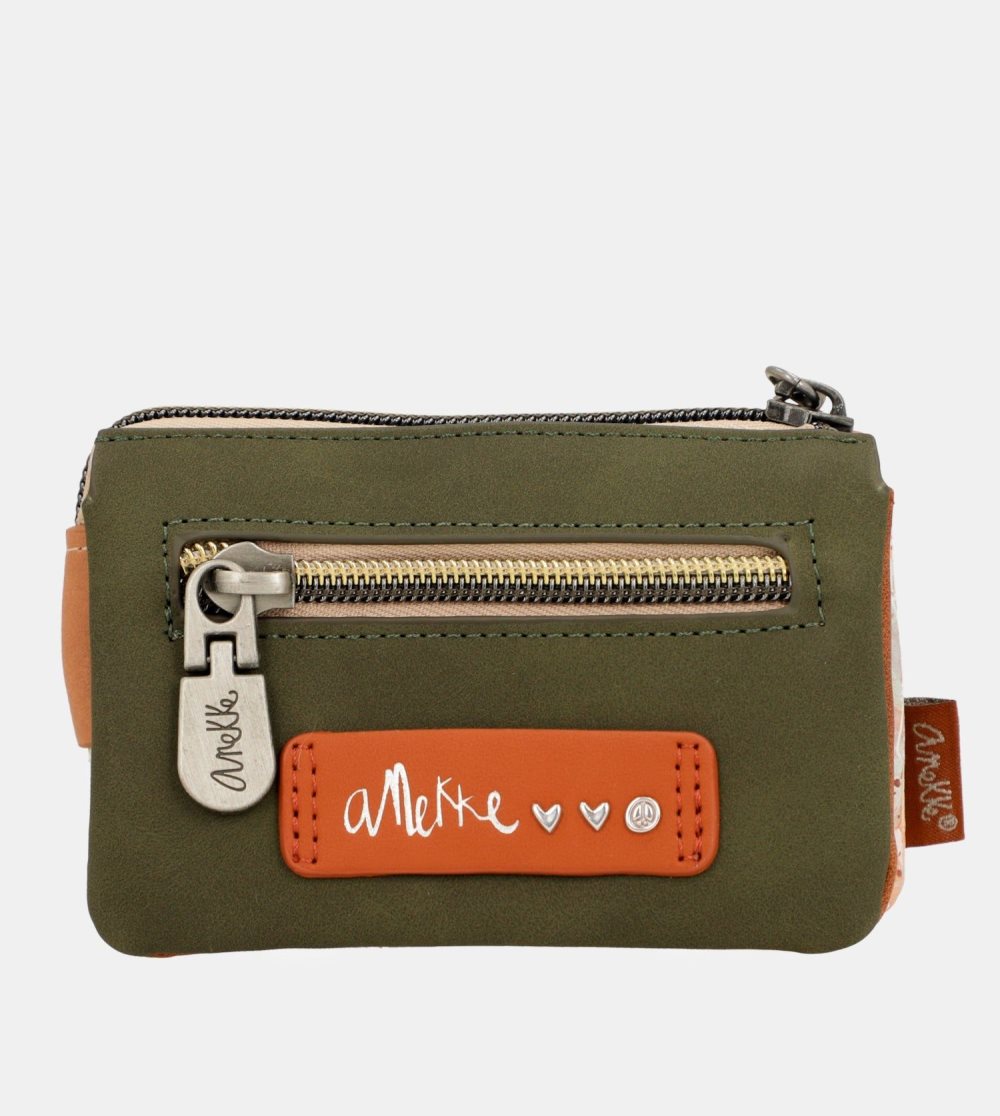 Portfele Anekke Peace & Love Camel 3-compartment Coin Purse Damskie | 983DPSNMZ