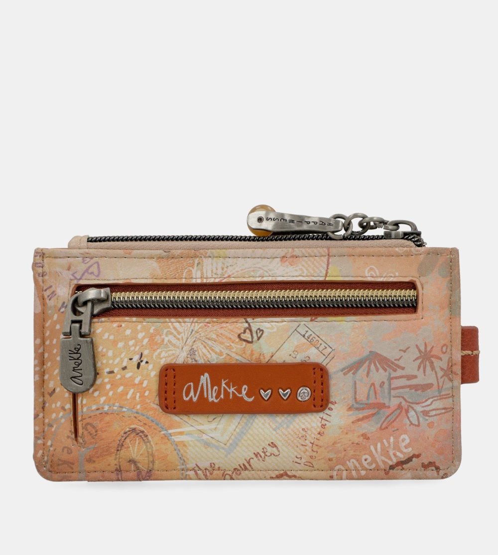 Portfele Anekke Peace & Love Camel Rfid Card Holder Damskie | 608XJSIYP