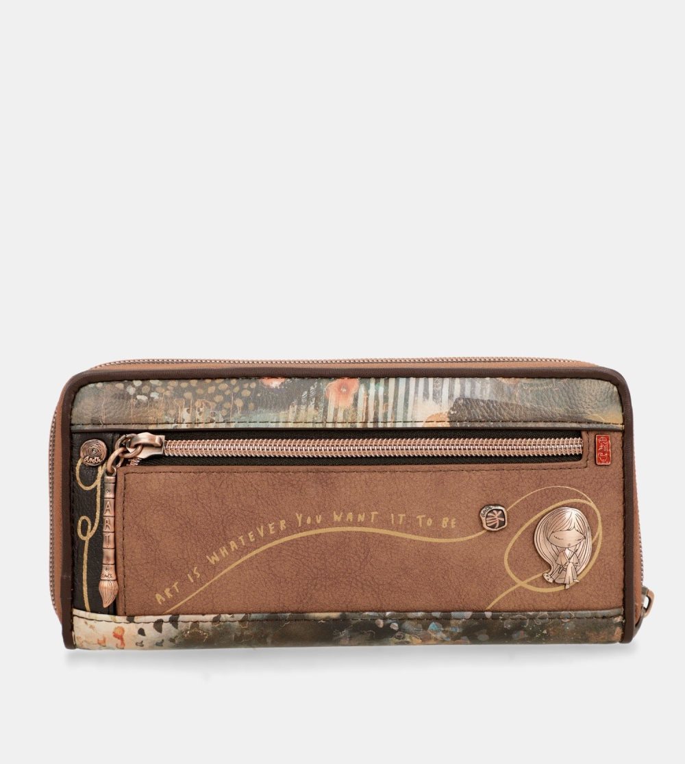 Portfele Anekke Shoen Brush Large Wallet Damskie | 850VSBQMD