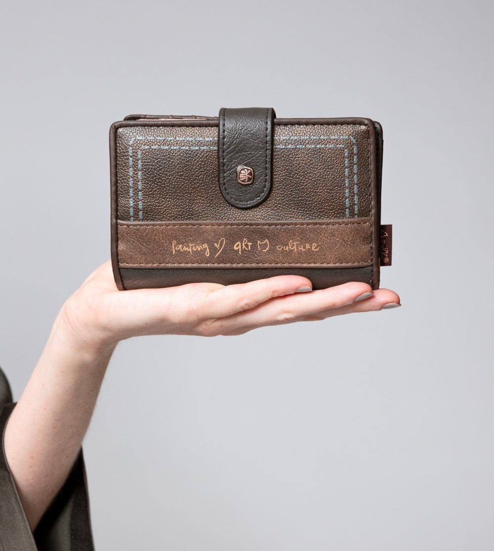 Portfele Anekke Shoen Brush Medium Rfid Wallet Damskie | 830NXMELC