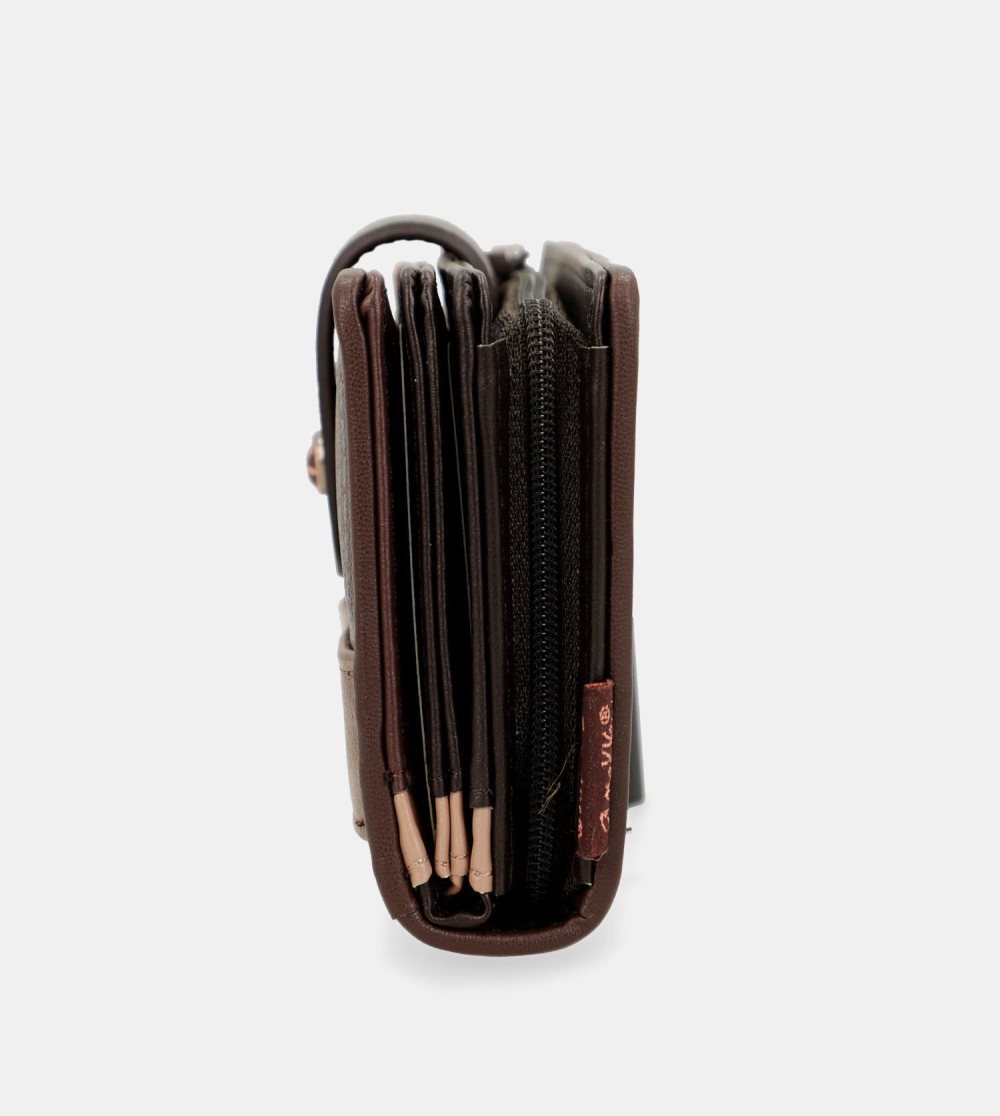 Portfele Anekke Shoen Brush Medium Rfid Wallet Damskie | 830NXMELC