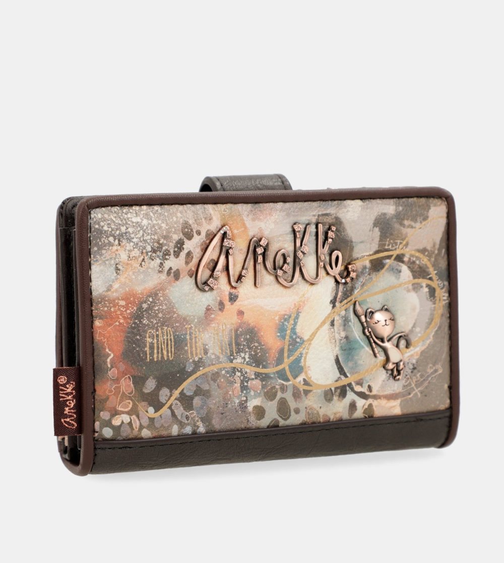Portfele Anekke Shoen Brush Medium Rfid Wallet Damskie | 830NXMELC