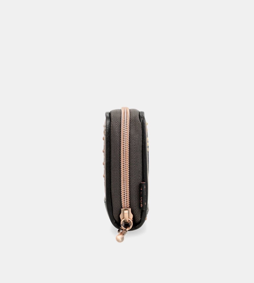Portfele Anekke Shoen Large Black Rfid Wallet Damskie | 796LZPJGD