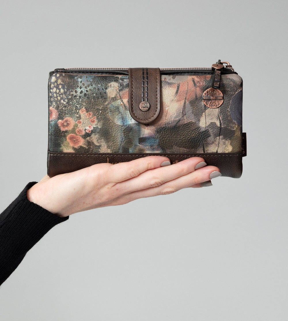 Portfele Anekke Shoen Large Flexible Rfid Wallet Damskie | 196BZRFVK