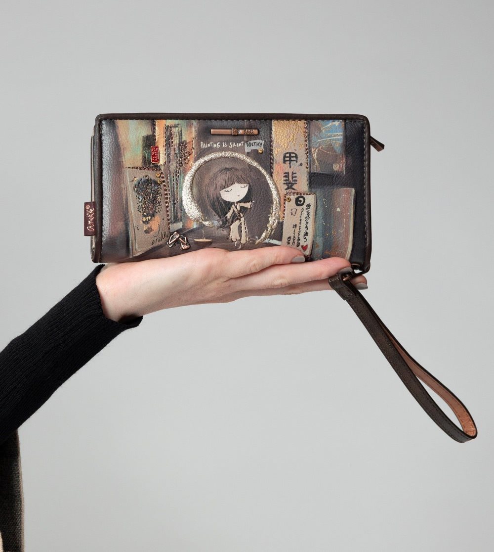 Portfele Anekke Shoen Large Rfid Wallet Damskie | 306SHAKUR