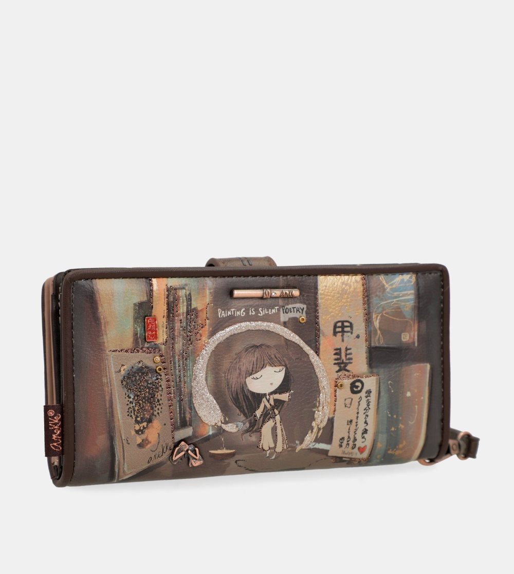 Portfele Anekke Shoen Large Rfid Wallet Damskie | 306SHAKUR