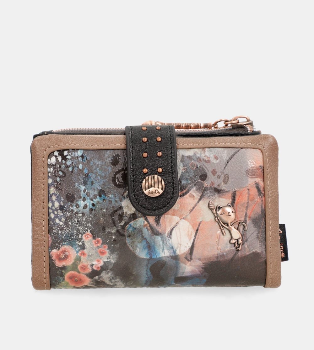 Portfele Anekke Shoen Medium Flexible Rfid Wallet Damskie | 374HQKBMR