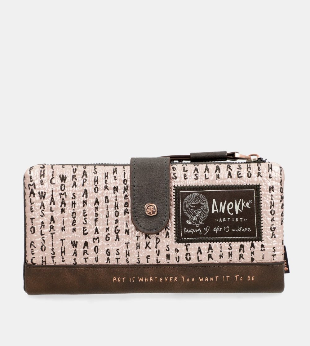 Portfele Anekke Shoen Padded Flexible Rfid Wallet Damskie | 376GDKNEF