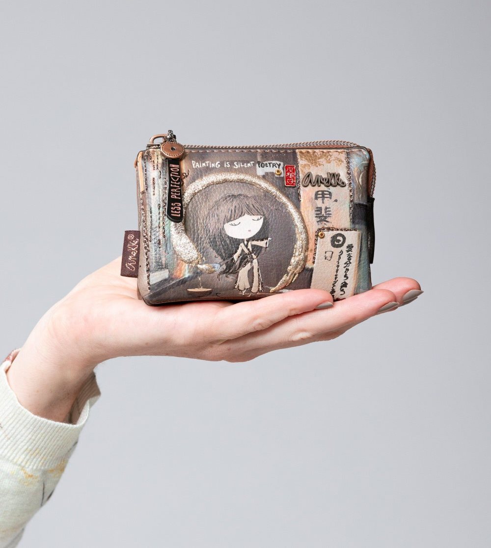 Portfele Anekke Shoen Triple Compartment Purse Damskie | 715GEACSN