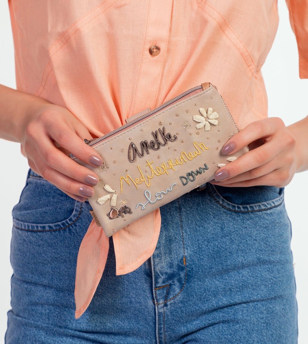 Portfele Anekke Slow Life Large Flexible Wallet Damskie | 652EMDZBR