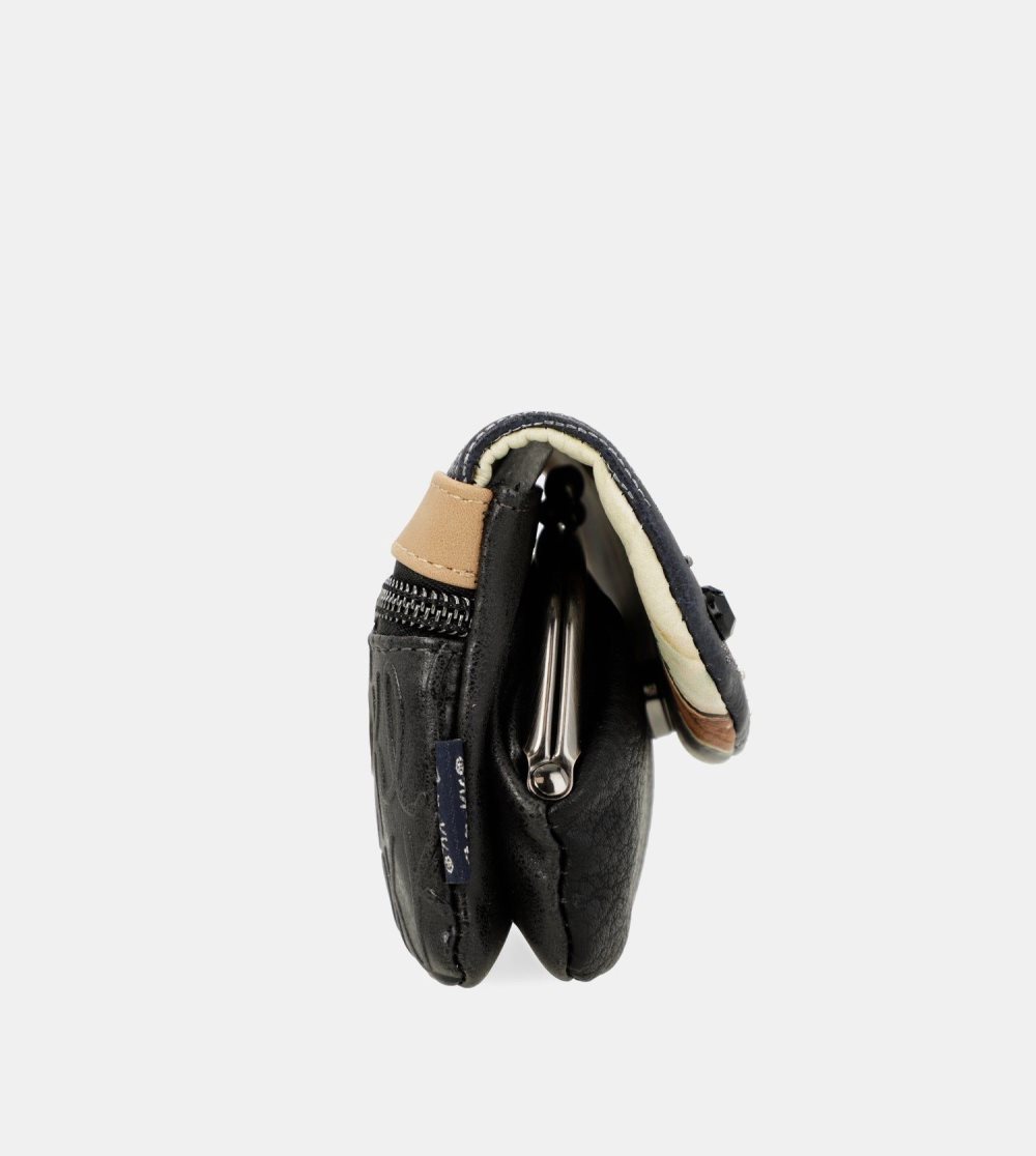 Portfele Anekke Studio Navy Blue Coin Purse With Flap Damskie | 706RJNZFQ