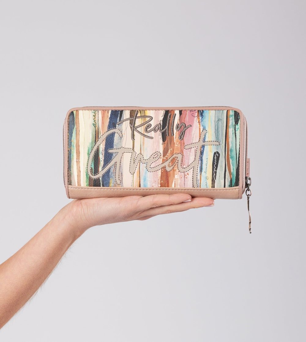 Portfele Anekke Studio Nude Extra-large Rfid Wallet Damskie | 560KZHETX