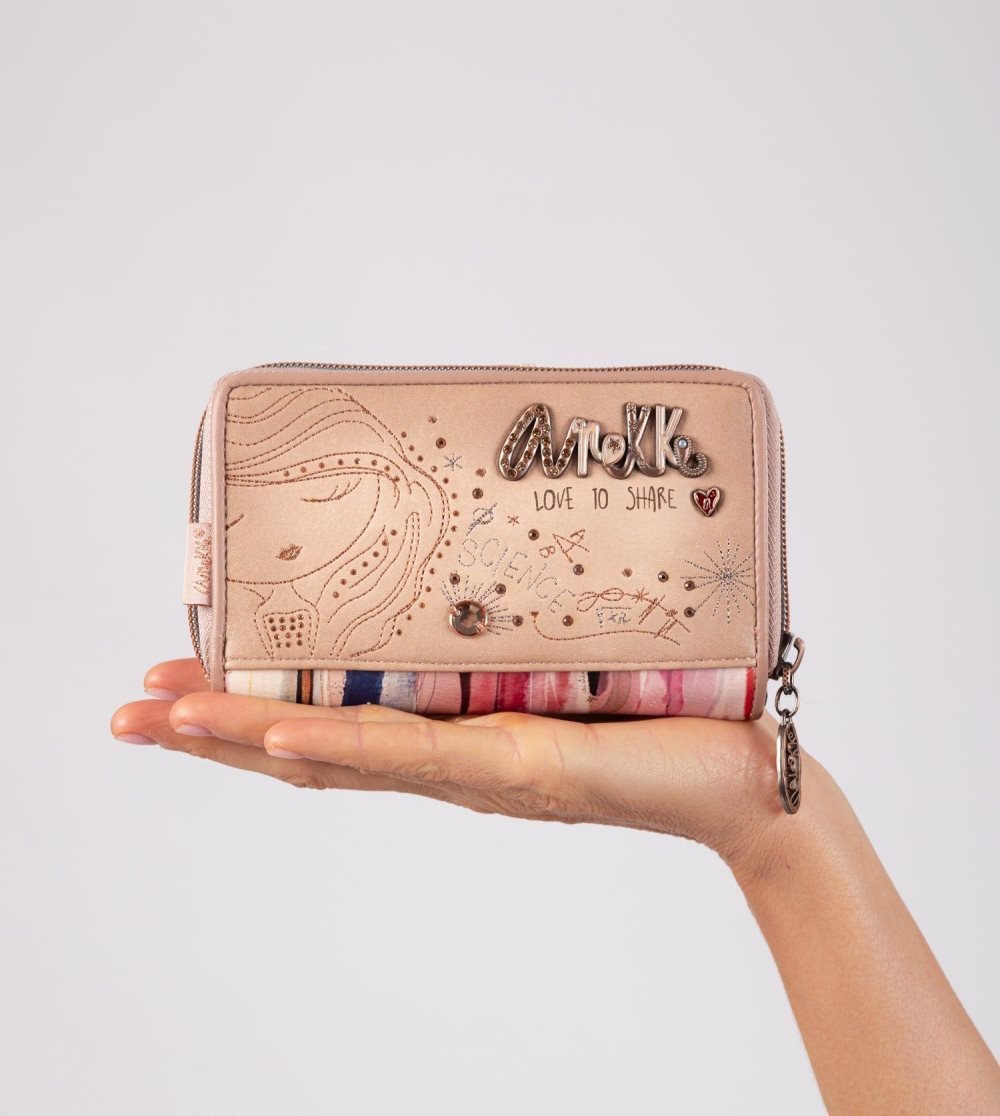 Portfele Anekke Studio Nude Medium Rfid Wallet Damskie | 594BMJNKY