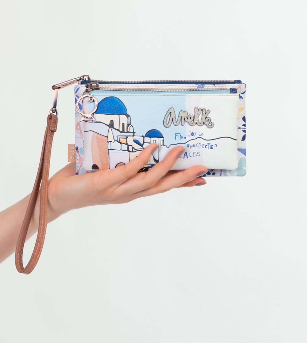 Portfele Anekke Sunrise Wallet Purse With Hand Strap Damskie | 749GHRYZW