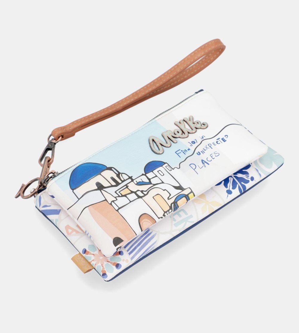 Portfele Anekke Sunrise Wallet Purse With Hand Strap Damskie | 749GHRYZW