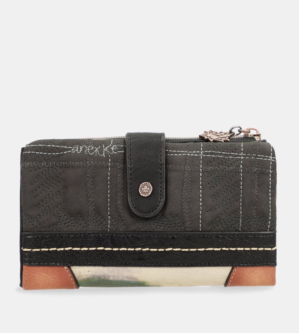Portfele Anekke The Forest Large Flexible Material Wallet Damskie | 529THVFDK