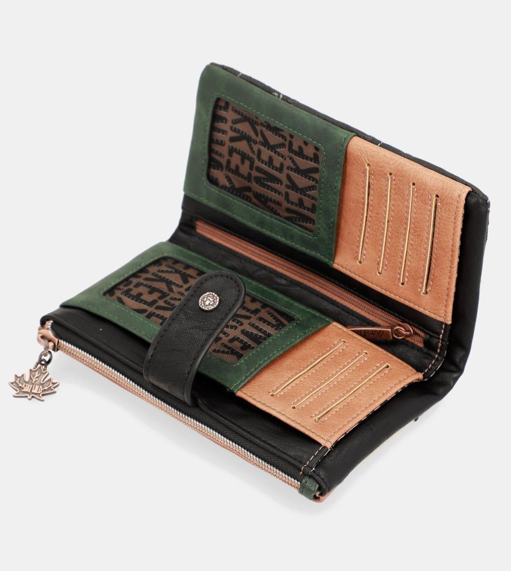 Portfele Anekke The Forest Large Flexible Material Wallet Damskie | 529THVFDK