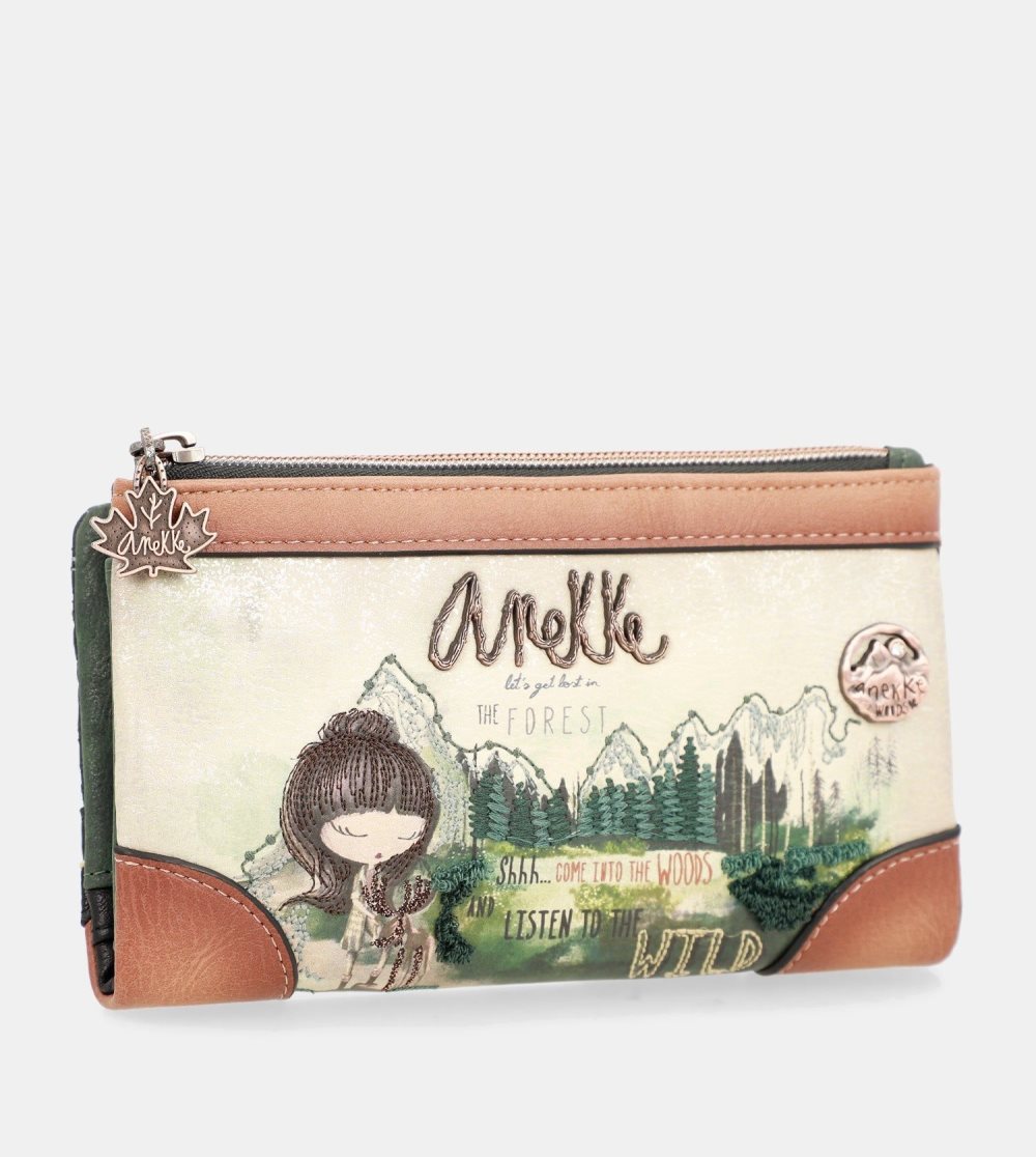 Portfele Anekke The Forest Large Flexible Material Wallet Damskie | 529THVFDK