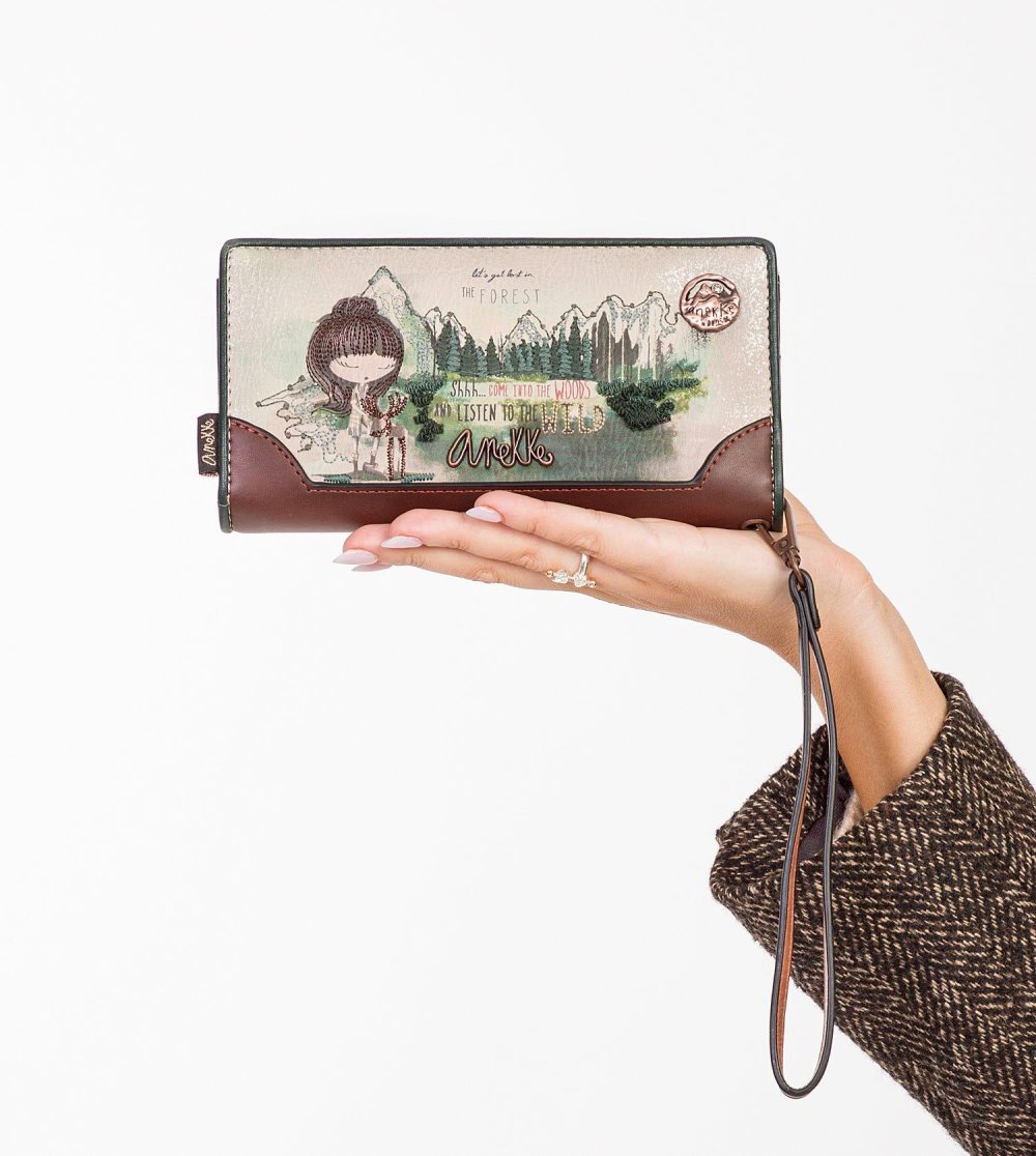 Portfele Anekke The Forest Large Wallet Damskie | 390ZOXIJN